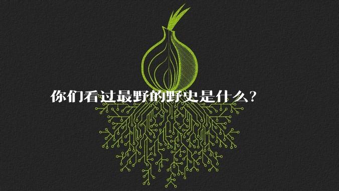 你们看过最野的野史是什么？