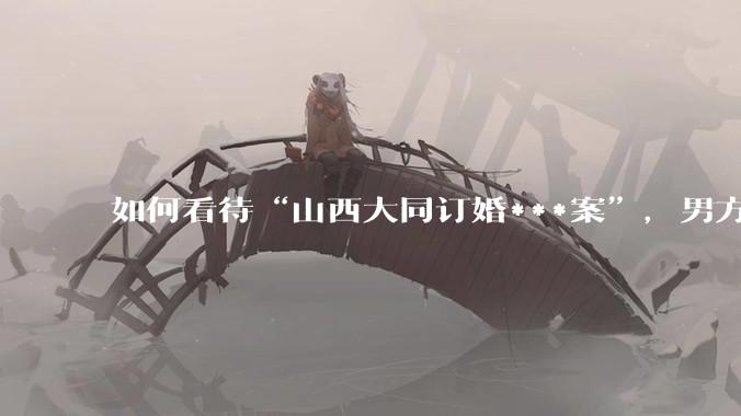 如何看待“山西大同订婚***案”，男方母亲的最新声明？？？