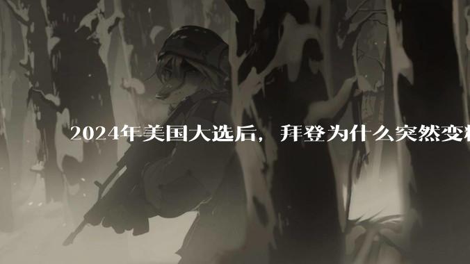 2024年美国大选后，拜登为什么突然变精神了？