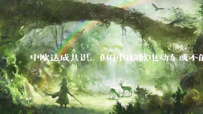 中欧达成共识，但中国输欧电动车或不能低于29万，29万的车在欧洲有竞争力吗？